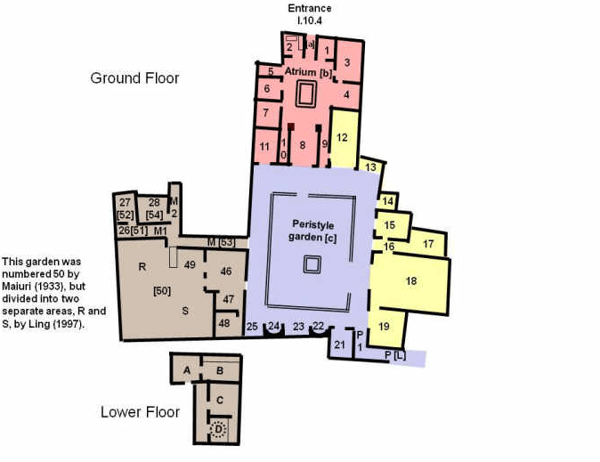 Casa del menandro pianta